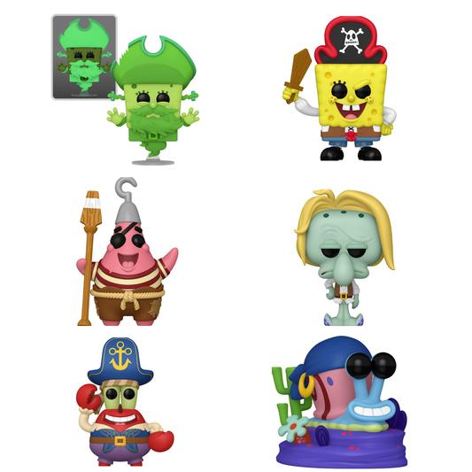 The SpongeBob Movie: Search for SquarePants Funko Pop! Complete Set (6 Figures)