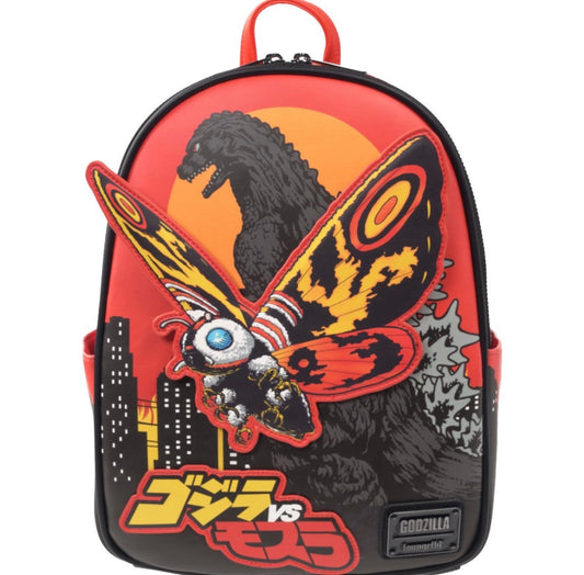 Godzilla vs. Mothra Midsize Loungefly Backpack - Entertainment Earth Exclusive
