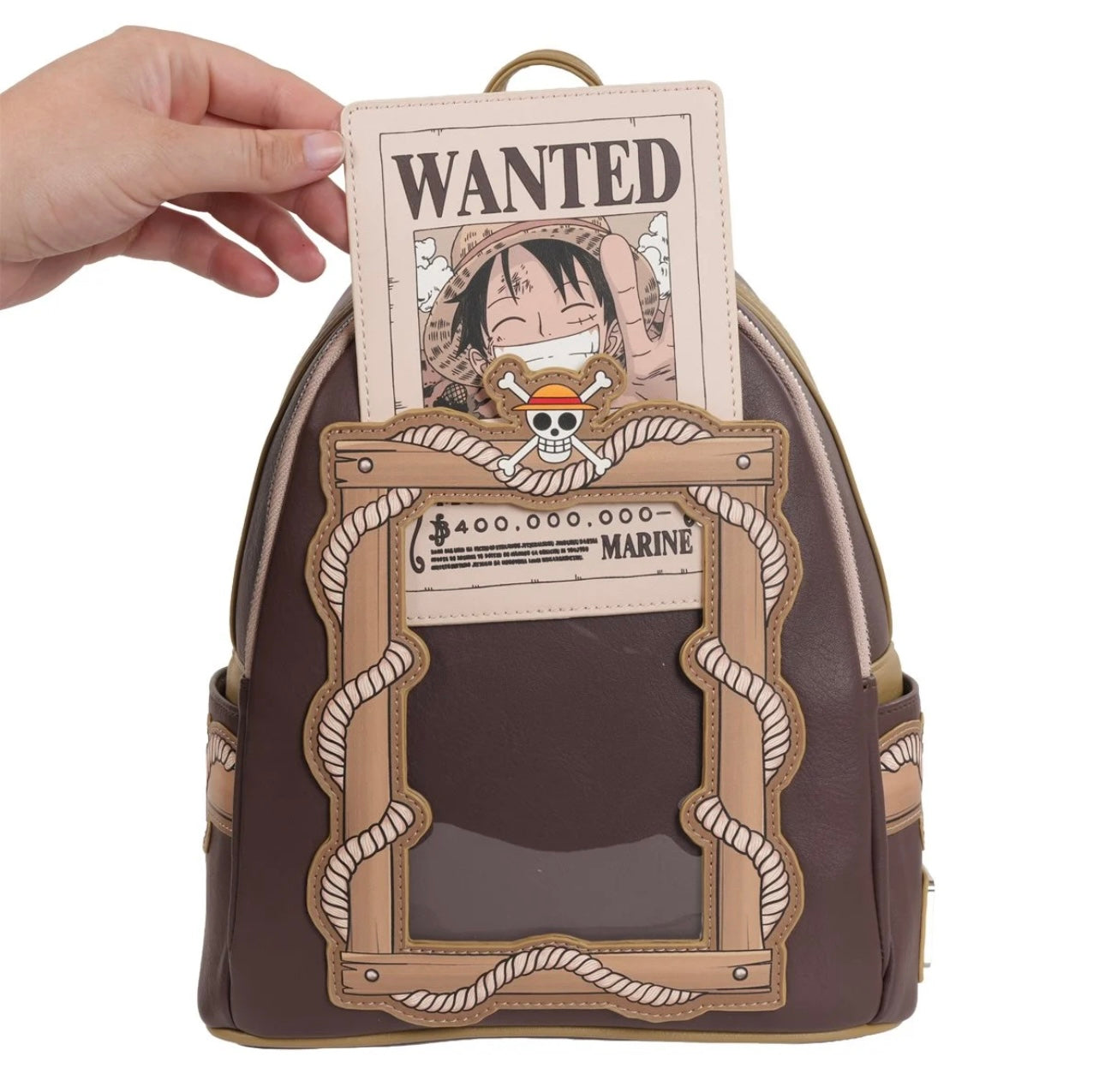 Loungefly One Piece Wanted Dead or Alive Monkey D. Luffy Mini Backpack – Entertainment Earth Exclusive (Pre-Order)