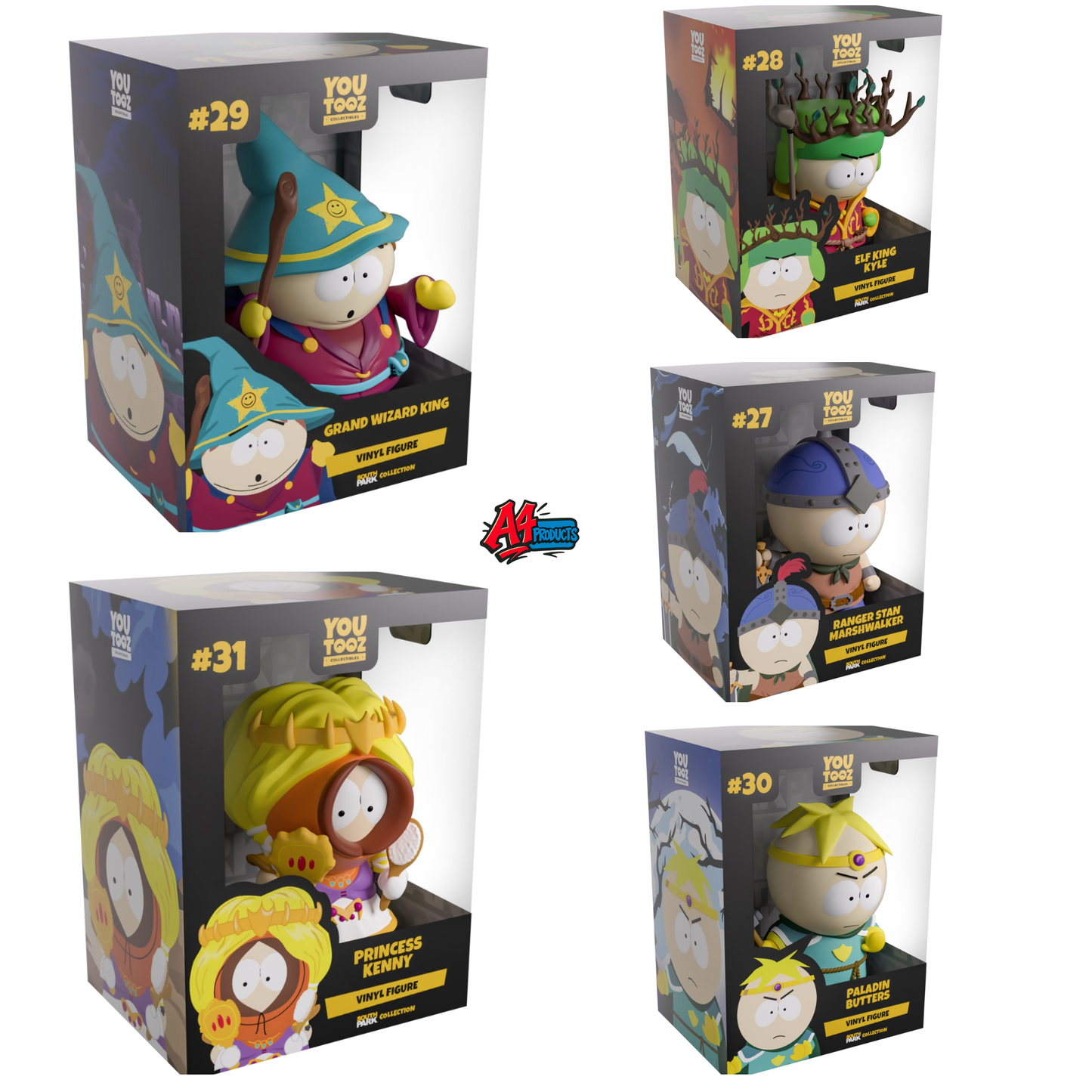 Youtooz South Park Fantasy Collection – Complete Set of 5
