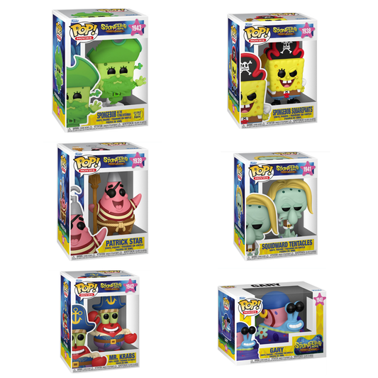 The SpongeBob Movie: Search for SquarePants Funko Pop! Complete Set (6 Figures)