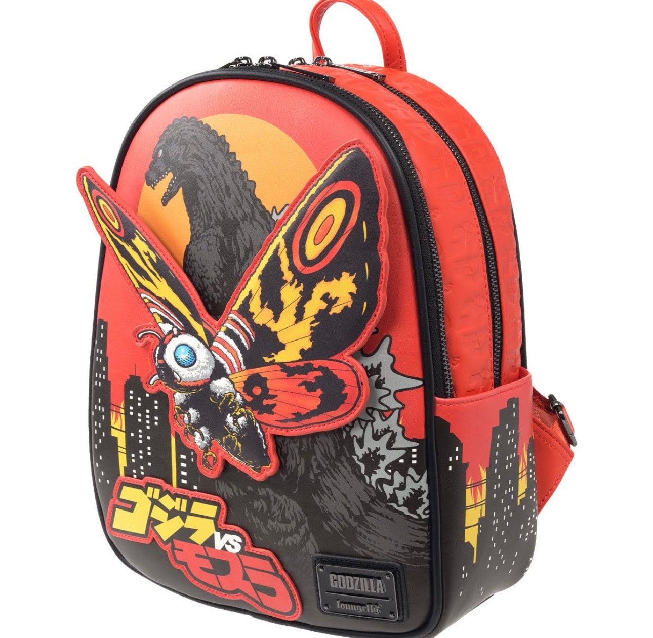 Godzilla vs. Mothra Midsize Loungefly Backpack - Entertainment Earth Exclusive