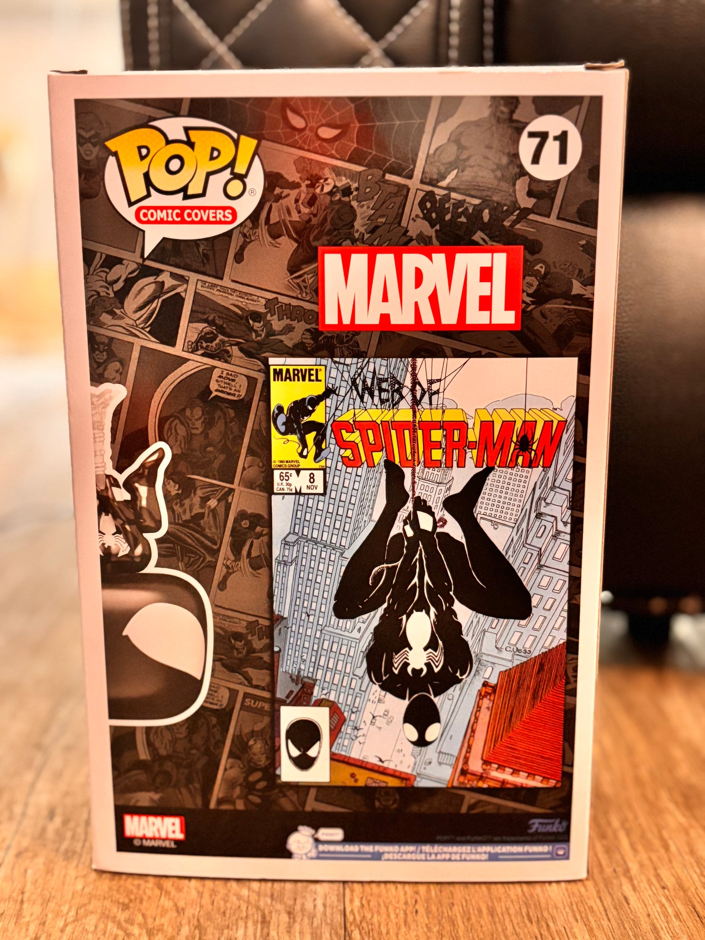 Funko POP! Comic Cover: Web of Spider-Man Black Suit #71