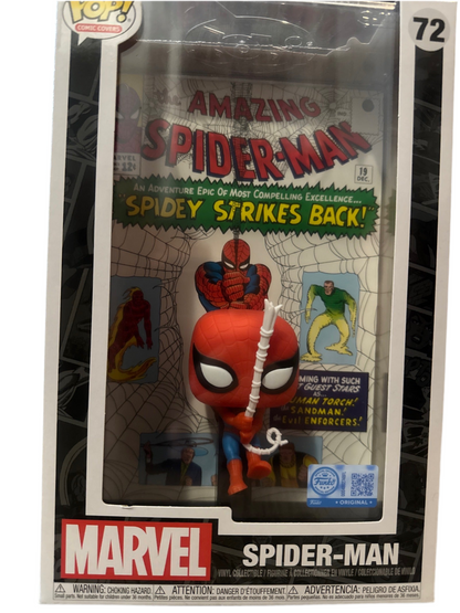 Funko Pop! Comic Book Cover with Case: Marvel Spider-Man #72
