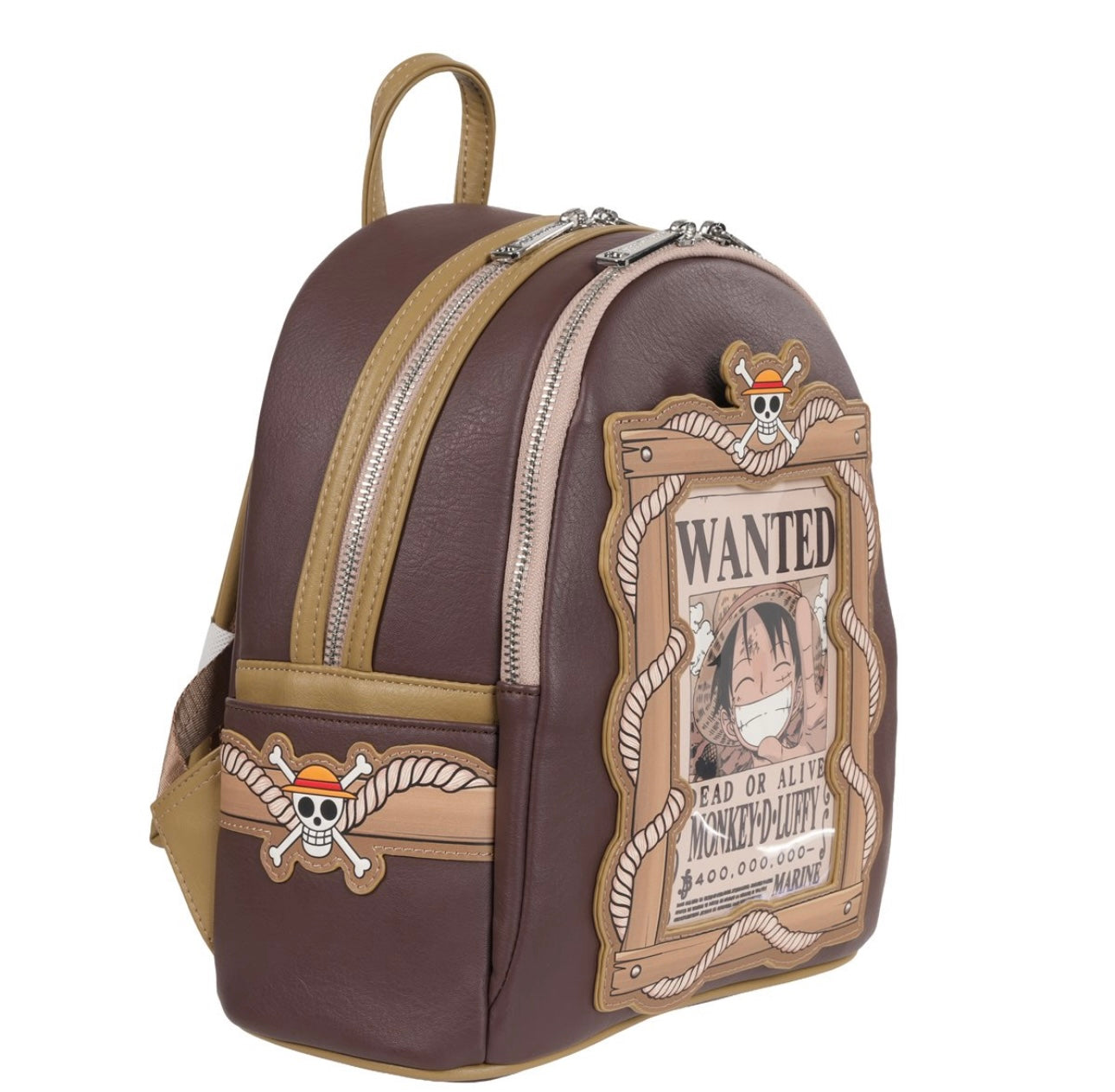 Loungefly One Piece Wanted Dead or Alive Monkey D. Luffy Mini Backpack – Entertainment Earth Exclusive (Pre-Order)