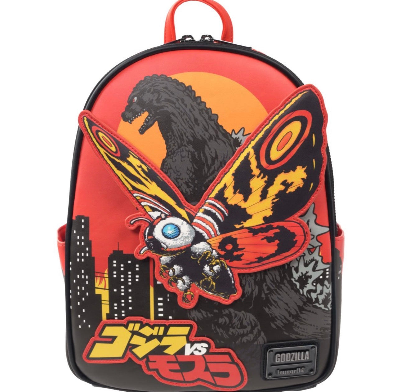 Godzilla vs. Mothra Midsize Loungefly Backpack - Entertainment Earth Exclusive