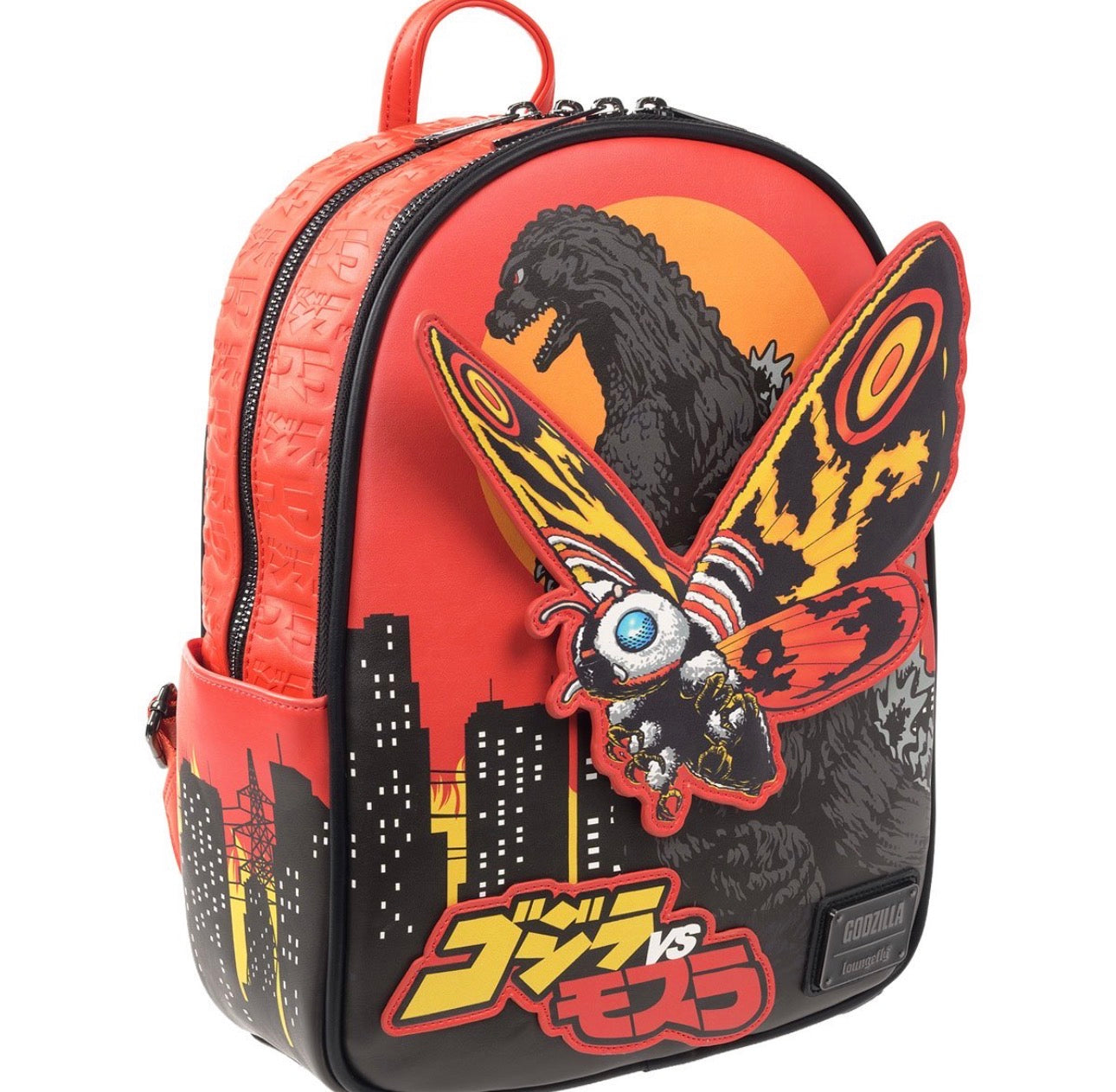 Godzilla vs. Mothra Midsize Loungefly Backpack - Entertainment Earth Exclusive