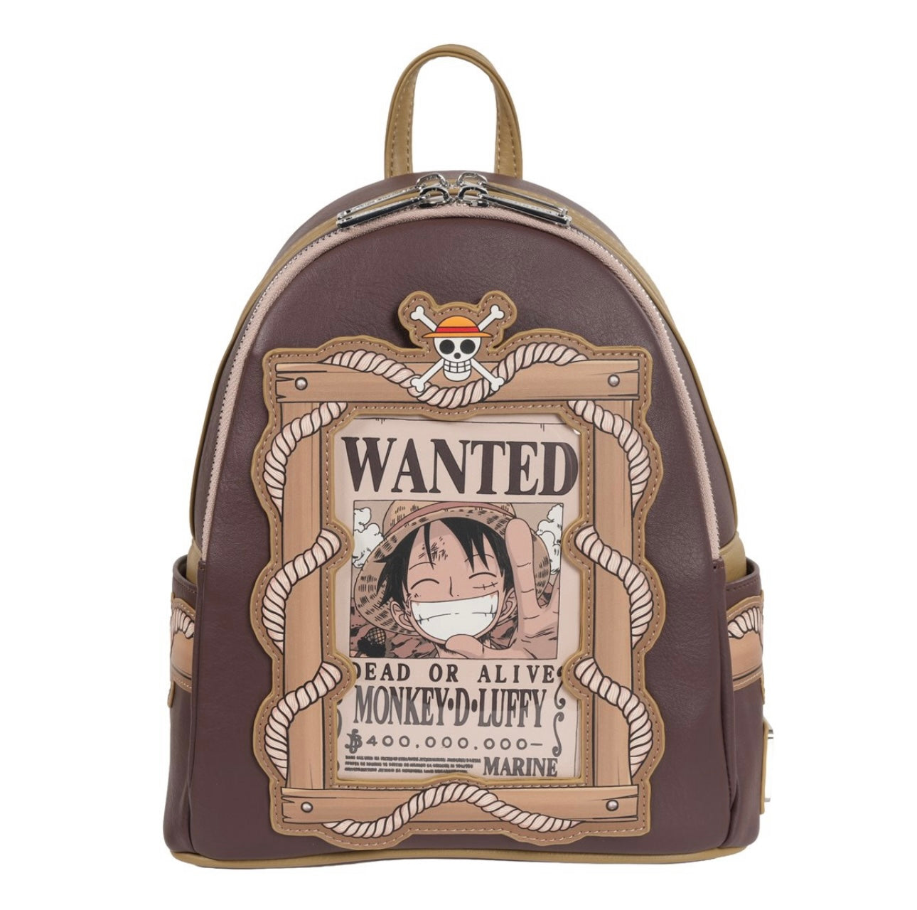 Loungefly One Piece Wanted Dead or Alive Monkey D. Luffy Mini Backpack – Entertainment Earth Exclusive (Pre-Order)