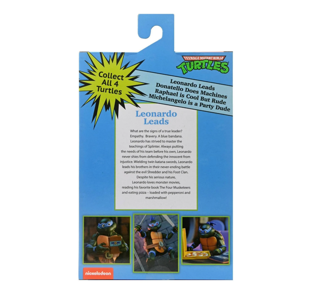 Product packaging with text and images on a blue background