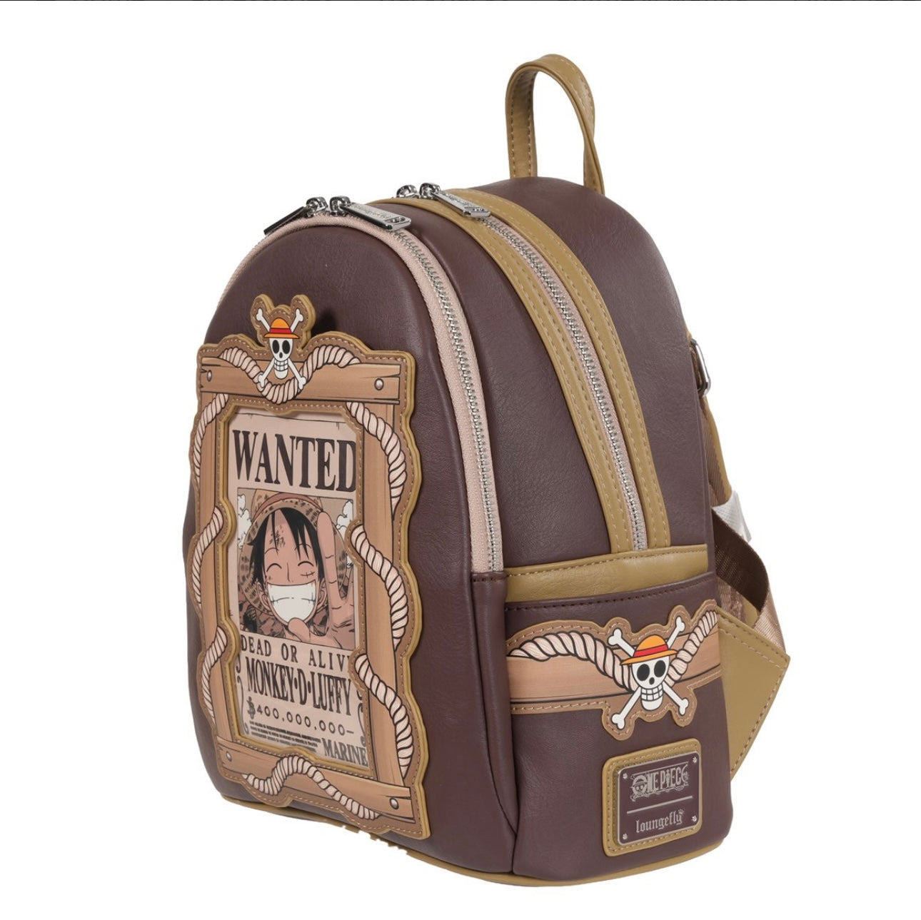 Loungefly One Piece Wanted Dead or Alive Monkey D. Luffy Mini Backpack – Entertainment Earth Exclusive (Pre-Order)