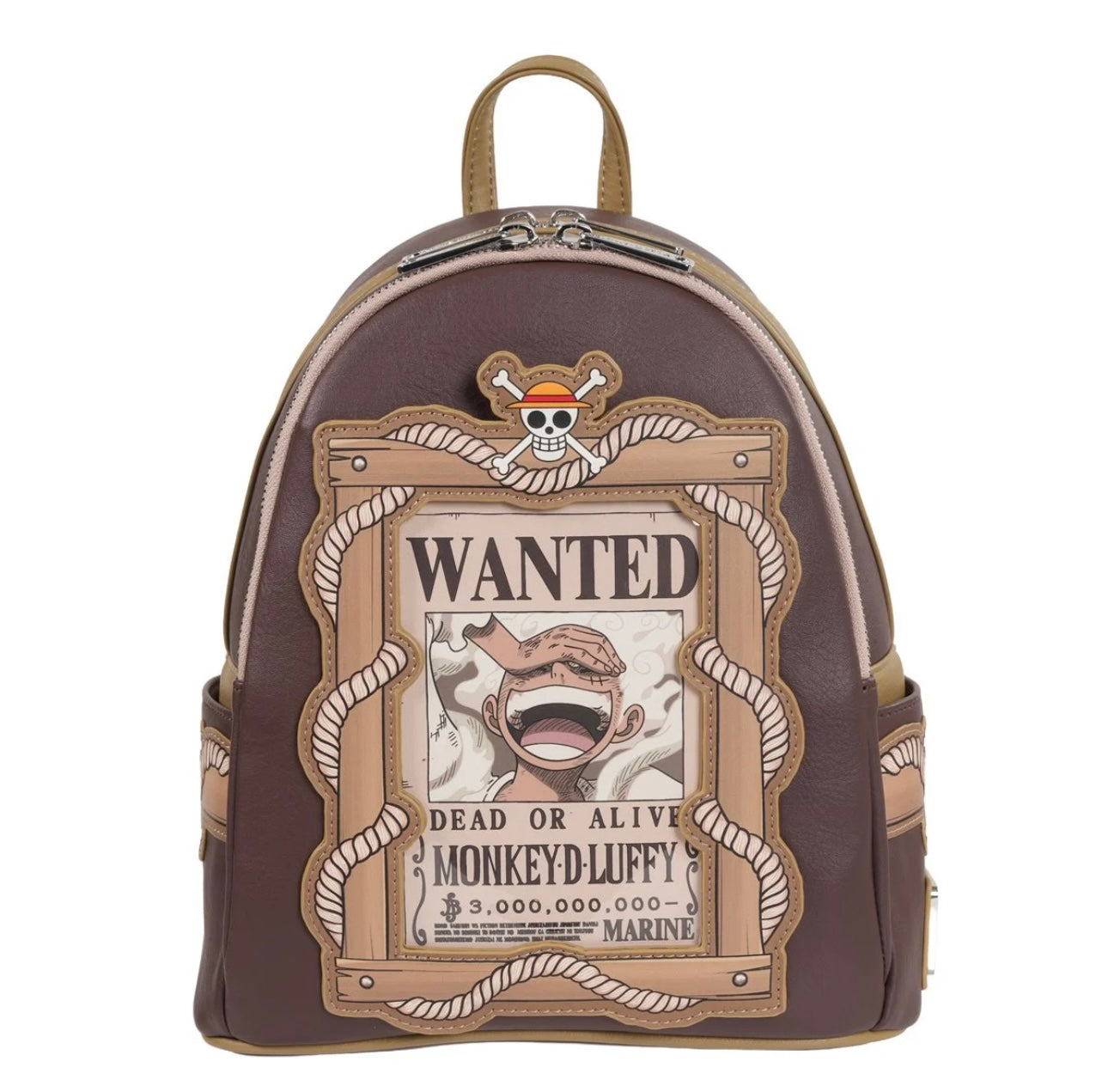 Loungefly One Piece Wanted Dead or Alive Monkey D. Luffy Mini Backpack – Entertainment Earth Exclusive (Pre-Order)