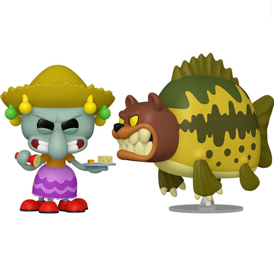 Funko Pop! SpongeBob SquarePants Squidward & Sea Bear Vinyl Figure 2-Pack