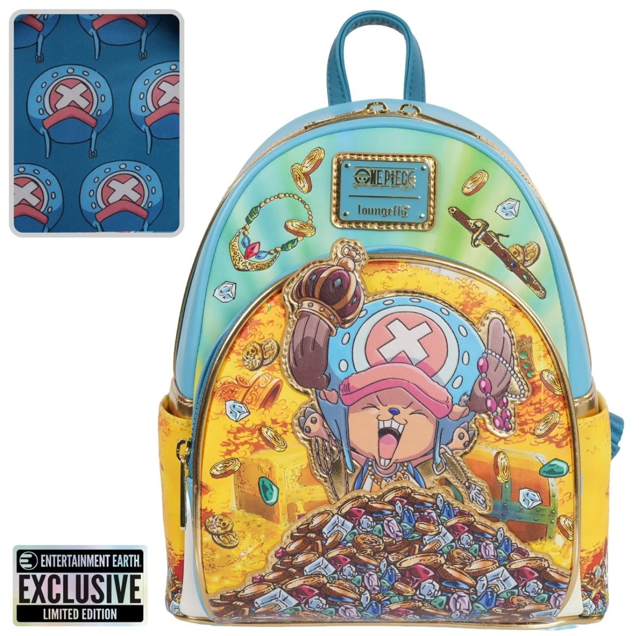 Loungefly One Piece Tony Tony Chopper Treasure Mini Backpack – Entertainment Earth Exclusive
