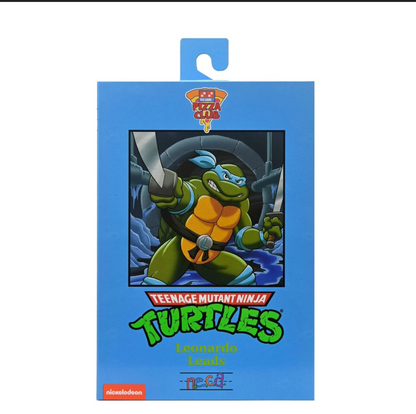 NECA Teenage Mutant Ninja Turtles Leonardo Leads Pizza Club Action Figure