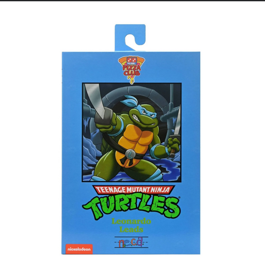NECA Teenage Mutant Ninja Turtles Leonardo Leads Pizza Club Action Figure