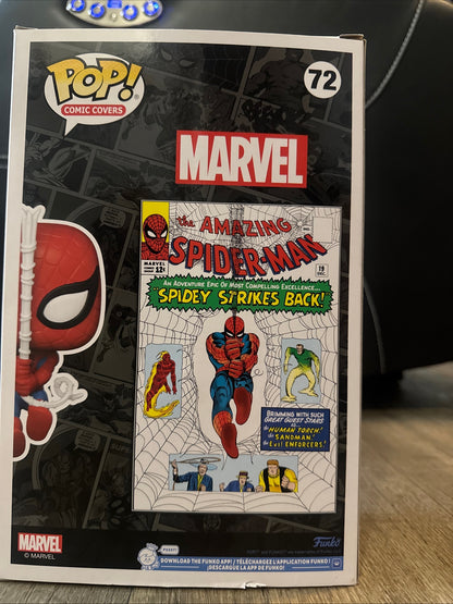 Funko Pop! Comic Book Cover with Case: Marvel Spider-Man #72