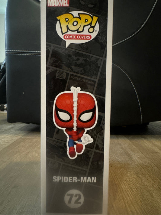 Funko Pop! Comic Book Cover with Case: Marvel Spider-Man #72