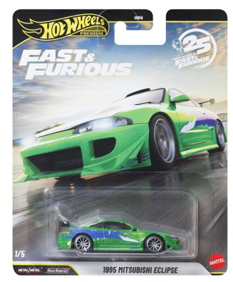 Hot Wheels Premium Fast & Furious 2026 25th Anniversary Complete 5- Car Set (1:64 Die-Cast)