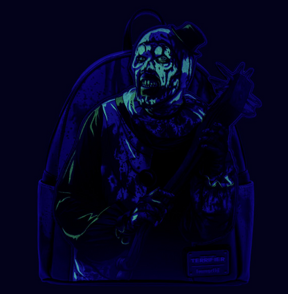 Terrifier Art the Clown Blood Splatter Glow-in-the-Dark Mini-Backpack