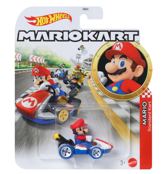 Mario Kart Hot Wheels 2025 Mix 5 Case of 8 (957S)