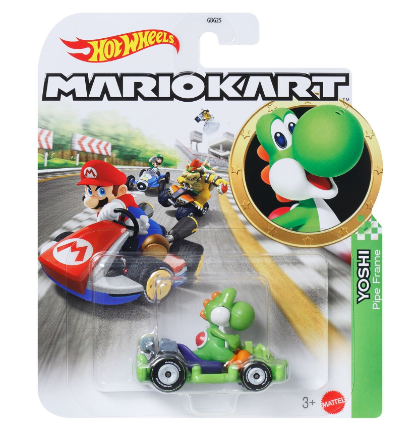 Mario Kart Hot Wheels 2025 Mix 5 Case of 8 (957S)