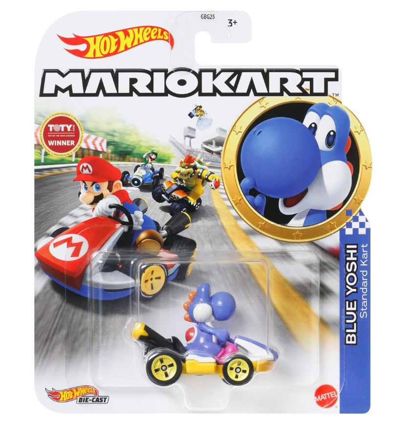 Mario Kart Hot Wheels 2025 Mix 5 Case of 8 (957S)