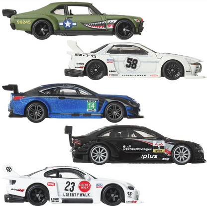 Hot Wheels Car Culture 2026 Mix 6 Aerostyles Vehicle Set of 5