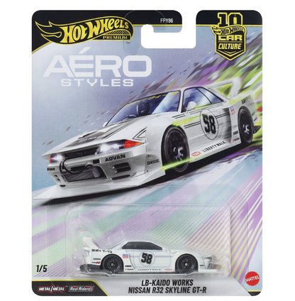Hot Wheels Car Culture 2026 Mix 6 Aerostyles Vehicle Set of 5