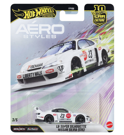 Hot Wheels Car Culture 2026 Mix 6 Aerostyles Vehicle Set of 5