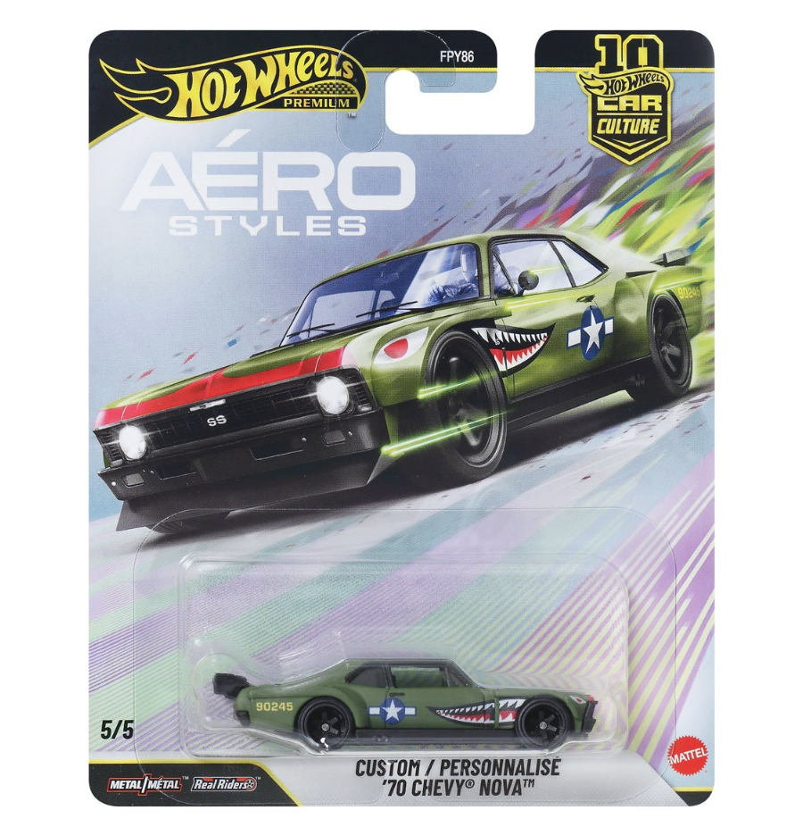 Hot Wheels Car Culture 2026 Mix 6 Aerostyles Vehicle Set of 5