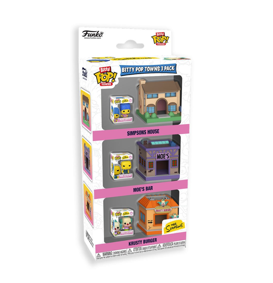 The Simpsons Springfield Funko Bitty Pop! Town 3-Pack | Specialty