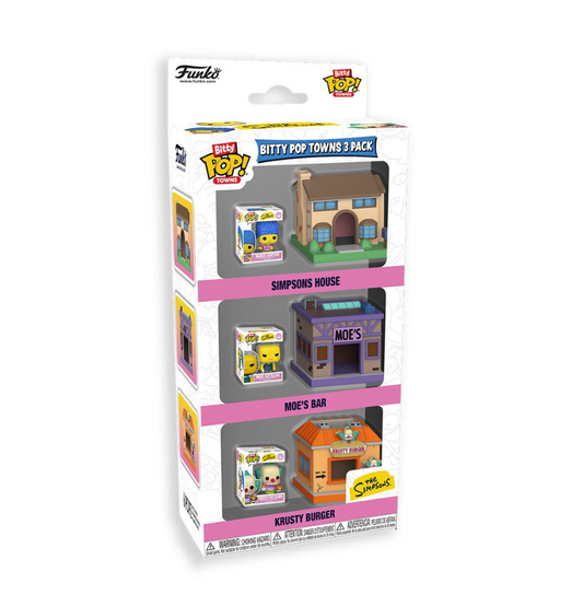 The Simpsons Springfield Funko Bitty Pop! Town 3-Pack | Specialty